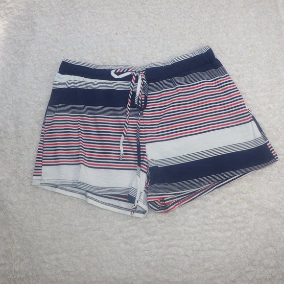 Red, White, and Blue Stripe Woven Shorts - Picture 5 of 8